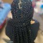 Waist Length Knotless Island Twists