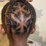 Men Cornrows - Shaved Side Hair