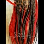 Medium knotless braids