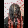 Medium knotless braids