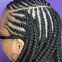 Medium traditional Box Braids