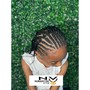 Straight back braids deposit only