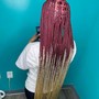 Medium knotless buttlength ombré