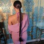 Ponytail Glue in Extensions using high grade synthetic hair.