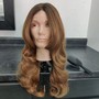 Tape ins with   18” kinky straight hair