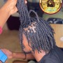 Straight hair Loc Maintenance