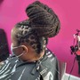 Crochet braids (shaved  sides)