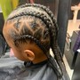 Kid's natural hair ponytails