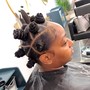 Bantu Knots on natural hair