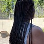 Large  knotless box braids