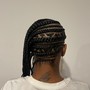 Feed-ins style  in the front Sew In the back