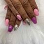 Acrylic Overlay with gel polish