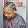 Bang cut and style (for sew-ins)