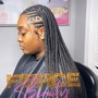 Butt length | regular size | knotless braids