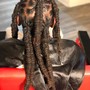 Long length locs retwist and style