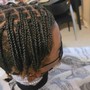 Natural box braids