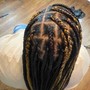 Medium knotless braids