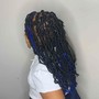 HALF AND HALF COLORED LOCS