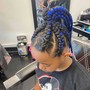 Boho box braids small