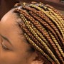 Med. Boho knotless Braids