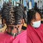 Loc Re-twist-(Ear to neck length)