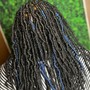 Individual locs w/ Crochet in the middle