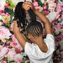 Kid's med knotless Braids