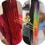 Ghana Braids ( All back large)