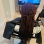 Takedown weave and crochet