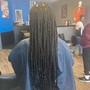 Box Braids natural hair No hair added