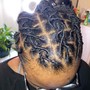 Loc Retwist-Shaved Sides