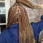 Medium knotless braids