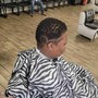 Women barber cut and style