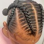 Criss Cross Stitch Feedin Braids (4 braids)