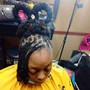 Loc Extensions hair included shoulder length