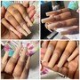 Full set of encapsulated nails (Short to Medium)