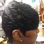 Silk Press W/Style curl /flatiron