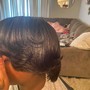 Sleek ponytail