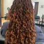 Bohemian curly hair