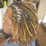 Locs Retwist/Palm Roll (shoulders)