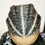 Jumbo Knotless braids (midback)