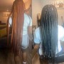 (Medium) mid-back Knottless braids (HAIR INCLUDED)