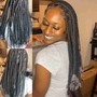 (Medium) mid-back Knottless braids (HAIR INCLUDED)