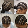 Kid's natural hair ponytails