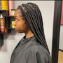 Medium knotless Box Braids