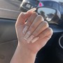 Medium French tip full set