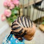 Flip over cornrows