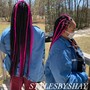 Large Knotless Braids