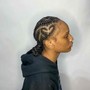 Braided ponytail/stitch