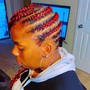 Feed In Lemonade Braids w/ wash & hair included